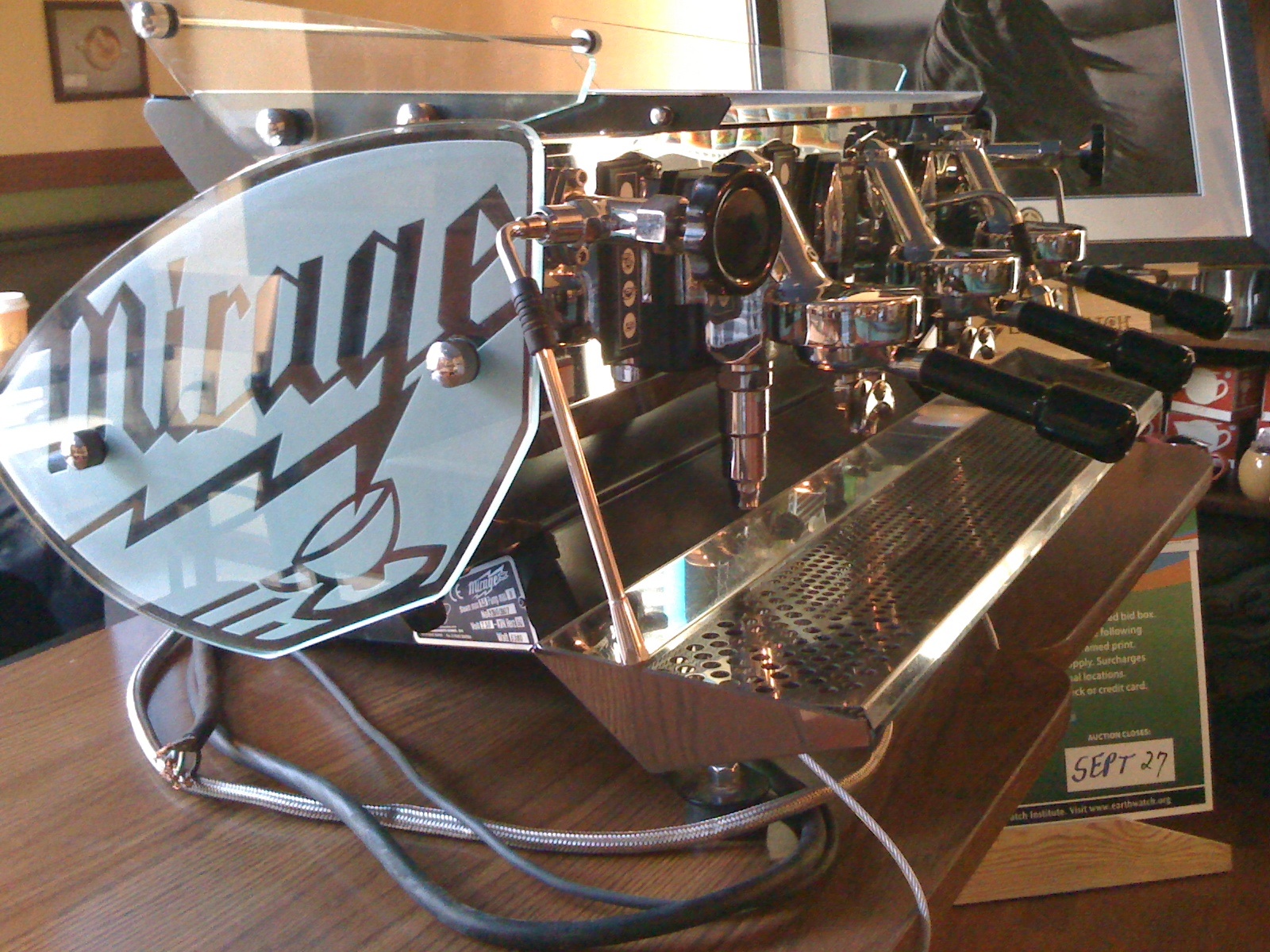 A beautiful espresso machine
