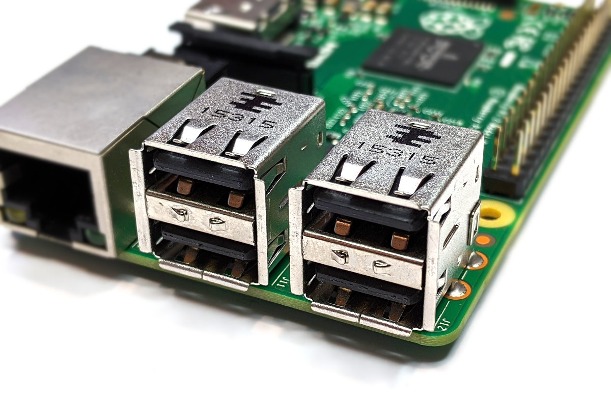 Raspberry Pi B 2 USB Ports