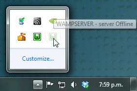 The WAMP server icon