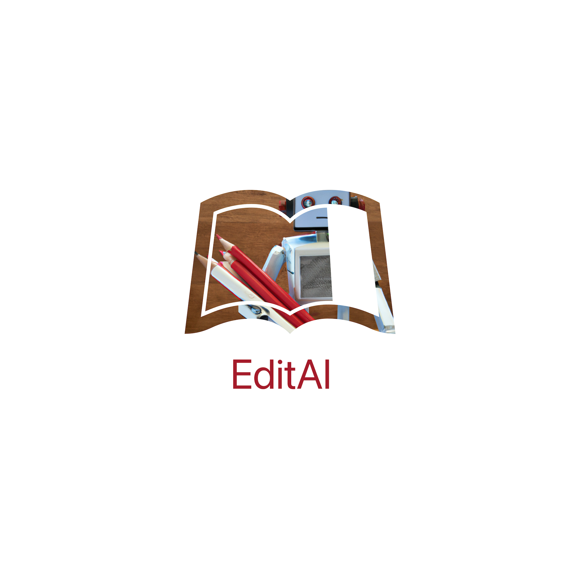 The logo for Leanpub's EditAI service for self-published authors