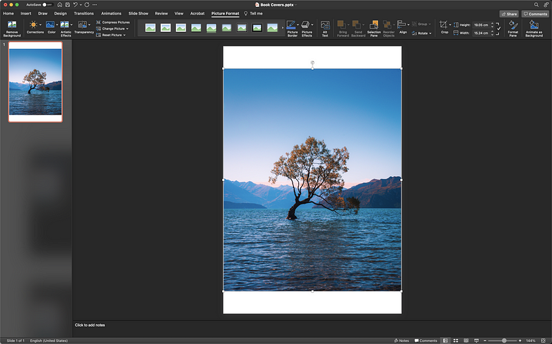 Walkthrough for Self-Published Authors: How To Make A Book Cover Image Using PowerPoint