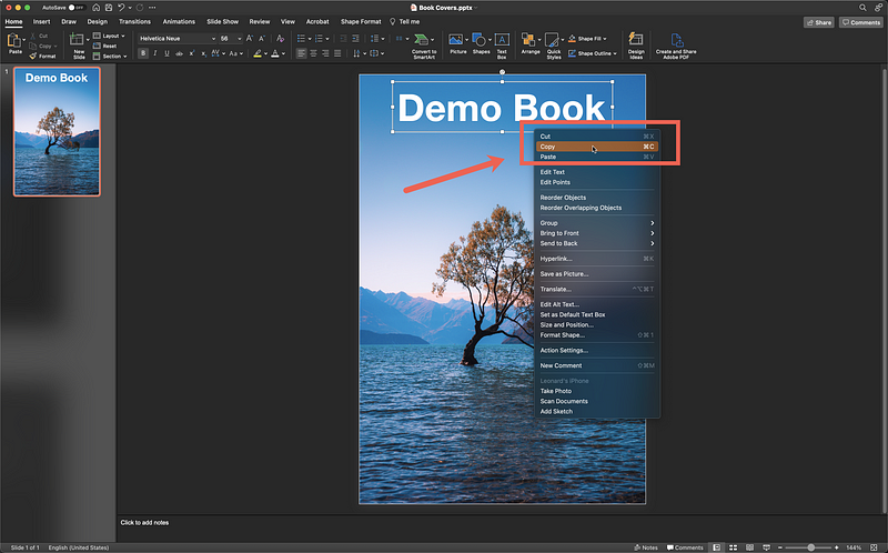 Walkthrough for Self-Published Authors: How To Make A Book Cover Image Using PowerPoint