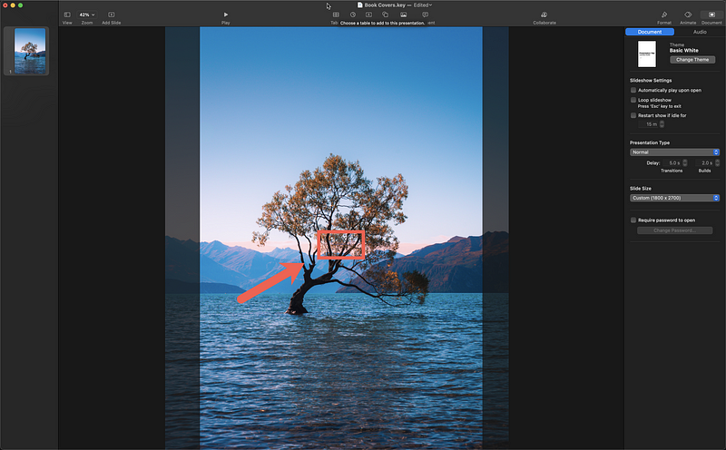 Walkthrough for Self-Published Authors: How To Make A Book Cover Image Using Keynote