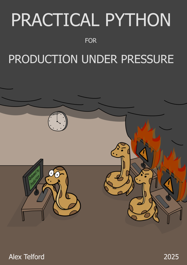 Book cover image for Practical Python for Production Under Pressure by Alex Telford