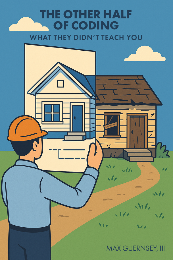 Book Cover Image for The Other Half of Coding: What they Didn't Teach You by Max Guernsey, III