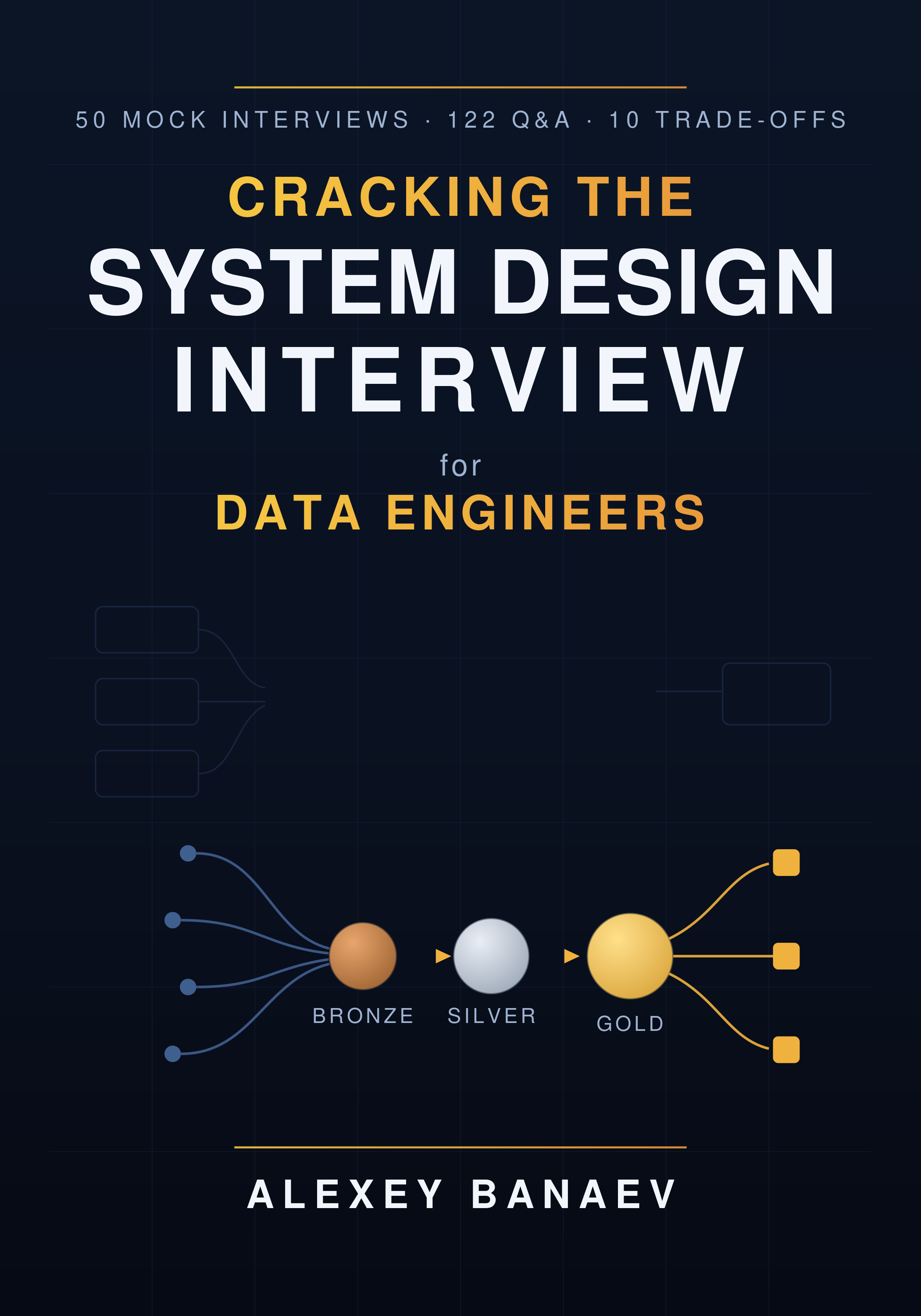 Book cover image for Cracking the System Design Interview for Data Engineers by Alexey Banaev