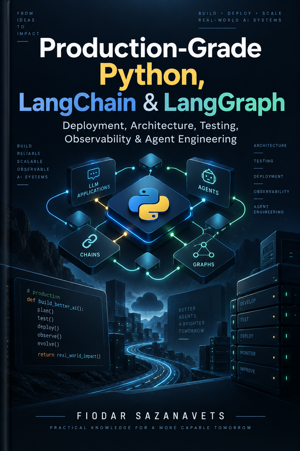 Book cover image of Production-Grade Python, LangChain & LangGraph by Fiodar Sazanavets