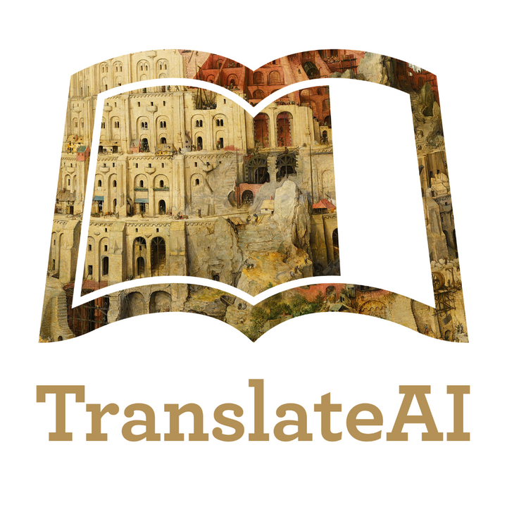 TranslateAI logo for blog post: Leanpub Leapfrogs Amazon KDP with AI-Powered Book Translations