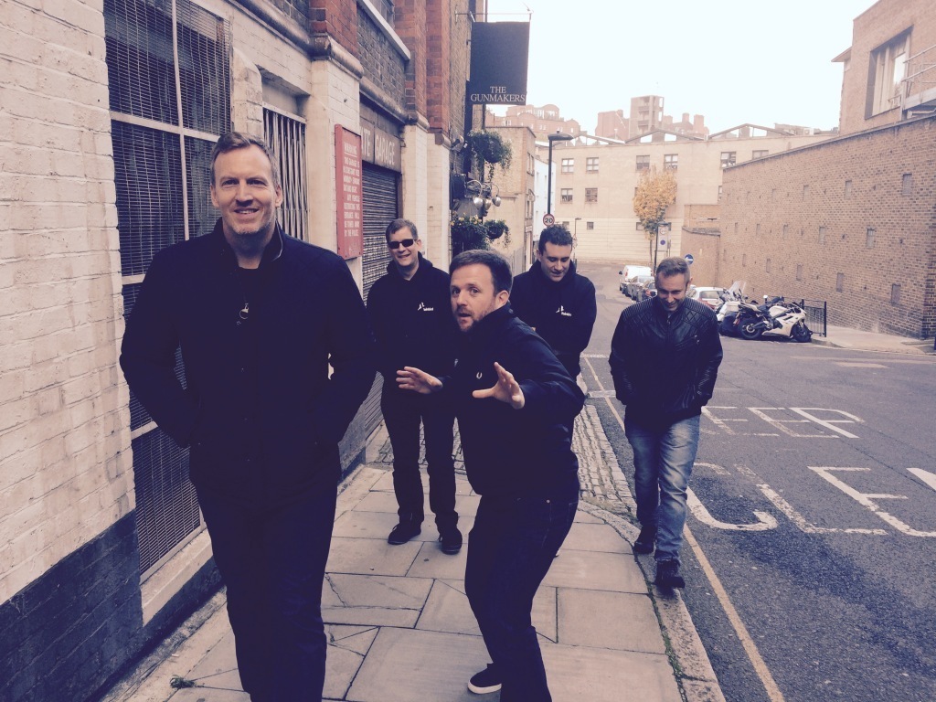 Barry, Dom, Chris, Ben and Nathan (James photographing)