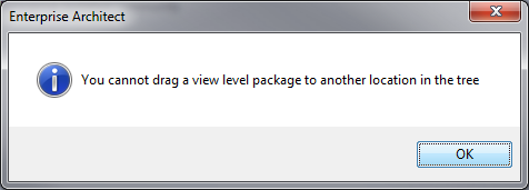 Error message when trying to move a "view"