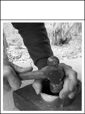 2. Crush the pebbles to a fine gravel or sand