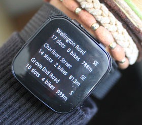 **Figure: LiveView Cycle Gadget**. LiveView Cycle Gadget. ---Image Credit: http://www.londoncyclist.co.uk.