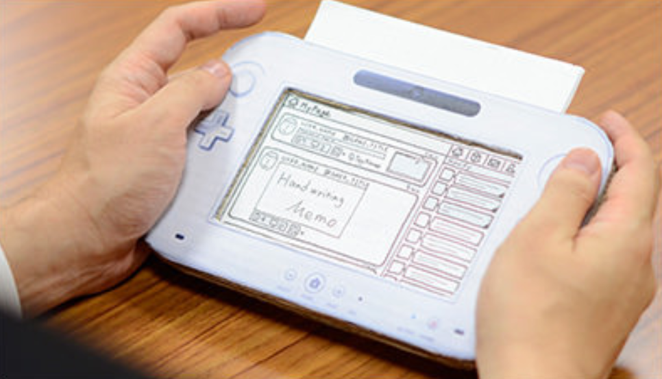 **Figure: Miiverse**. Miiverse Prototype on a Wii U prototype —Image Credit: Nintendo.
