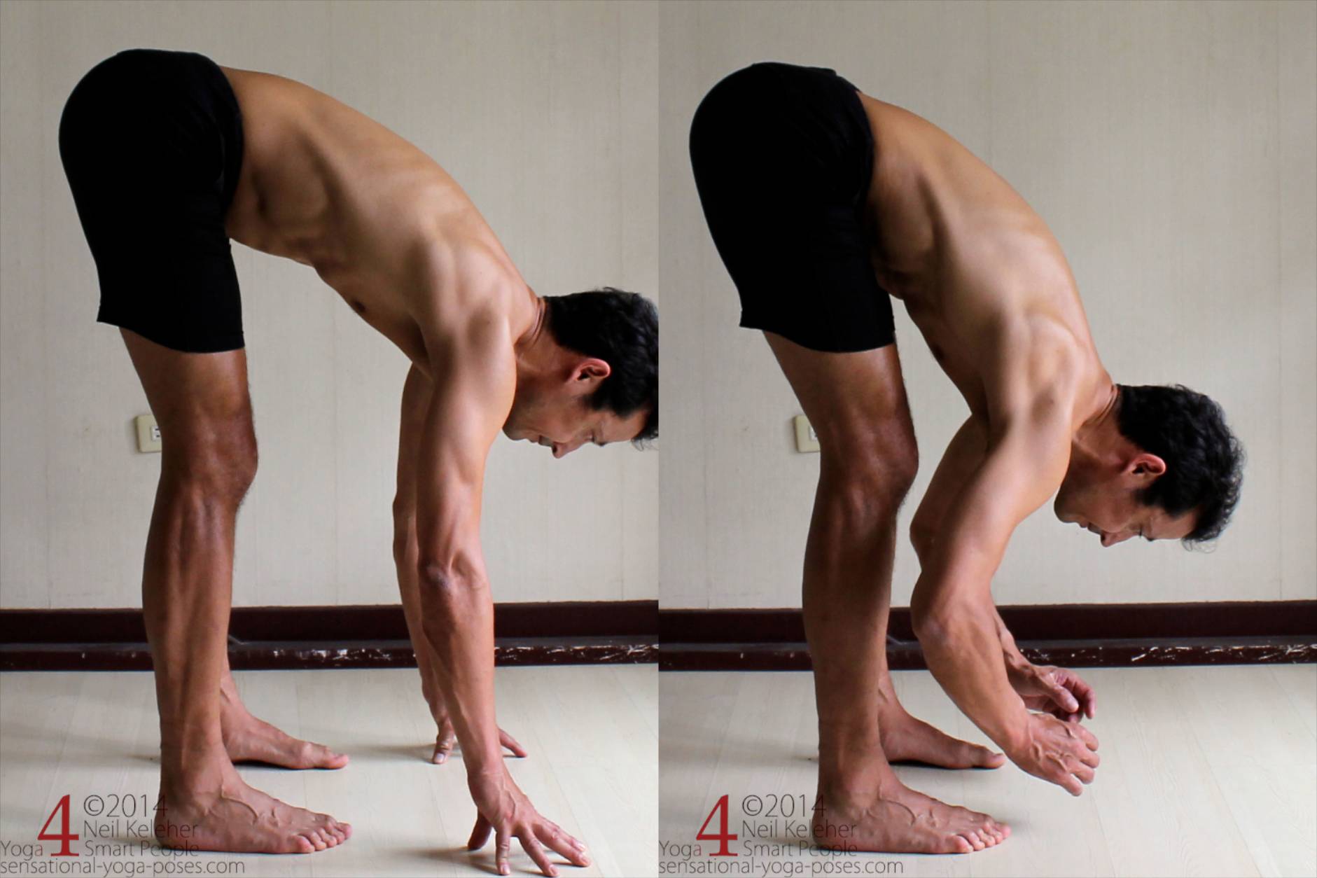 Move sitting bones upwards. (ribcage moves with pelvis).