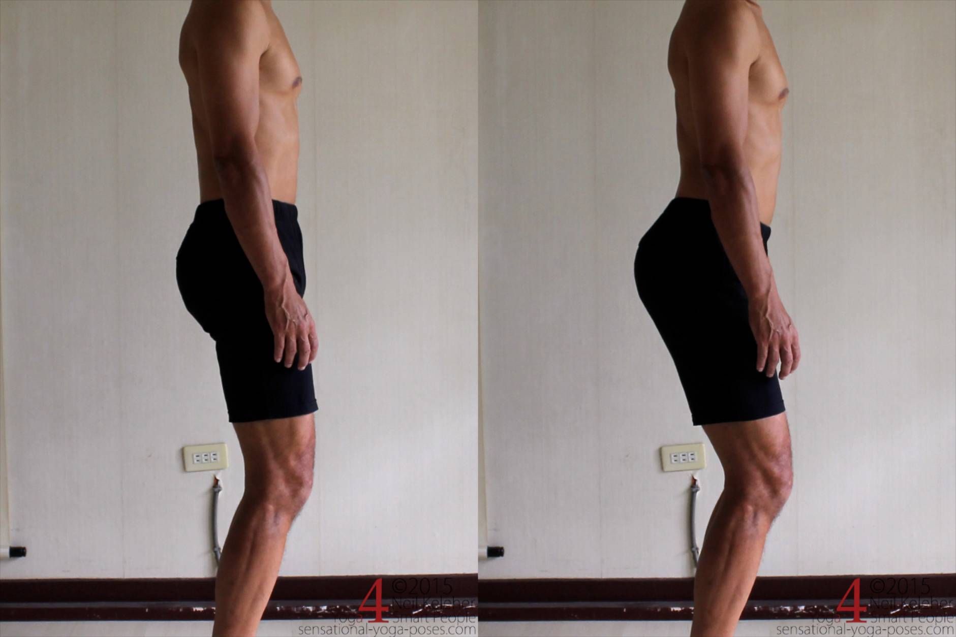 Move sitting bones back and up (ribcage stationary.)