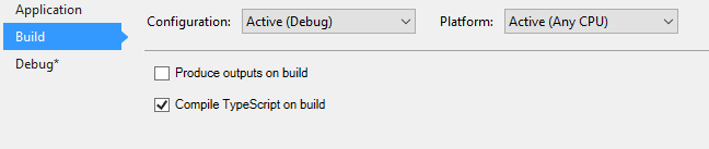 Abbildung: Projekteigenschaften der Applikation