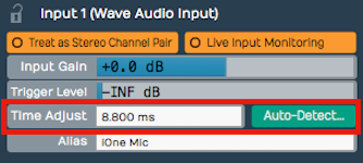*Auto-Detect* & *Time Adjust* Parameters