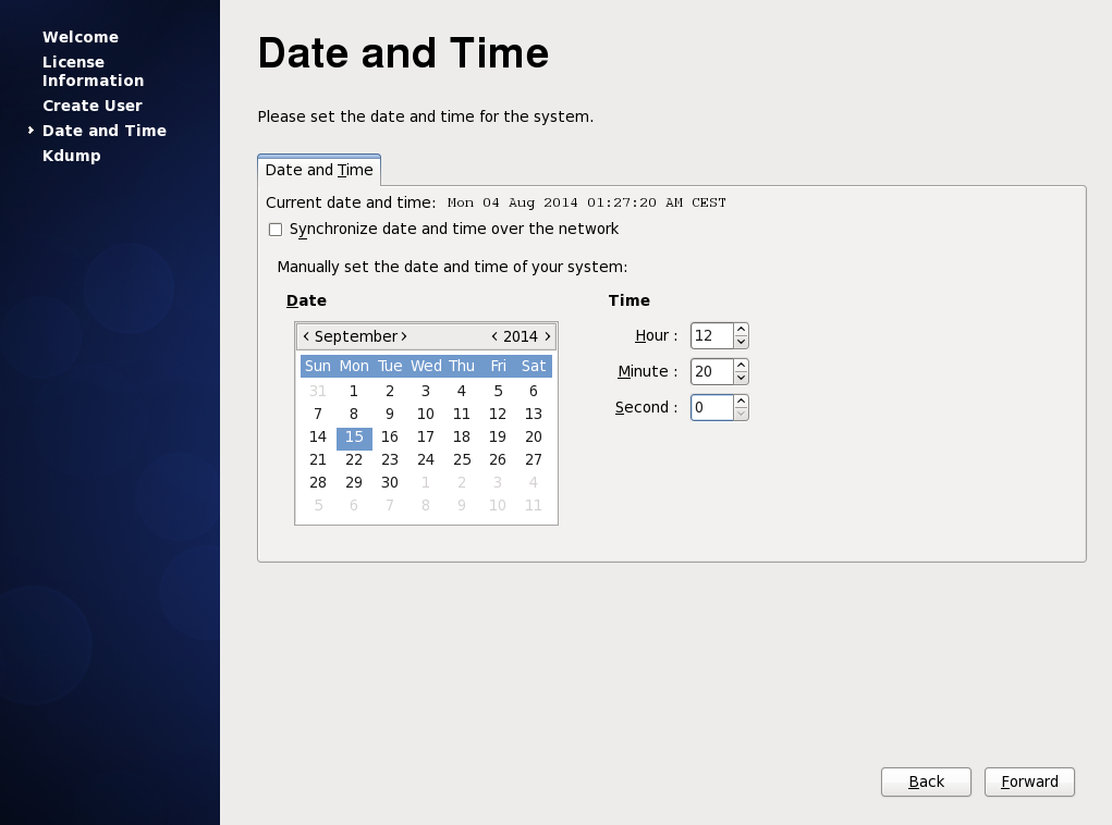 Fig 37:Date and time