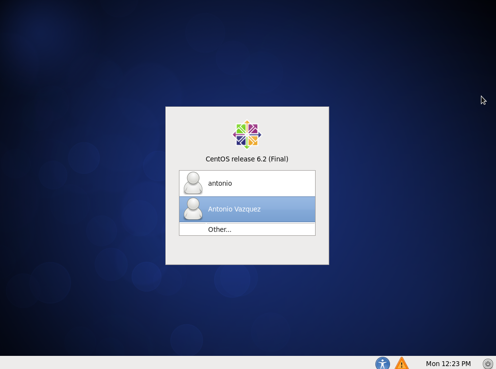 Fig 39:Graphical login