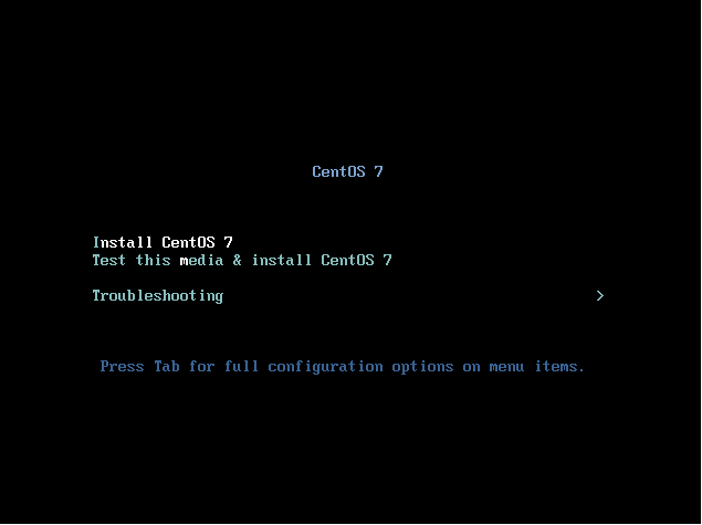 Fig 17:Booting from the CentOS 7 DVD