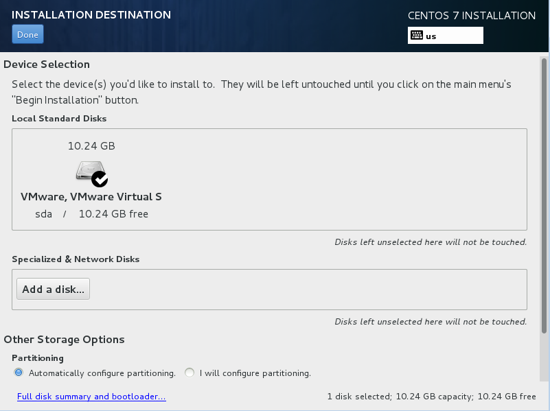 Fig 23:Installation destination