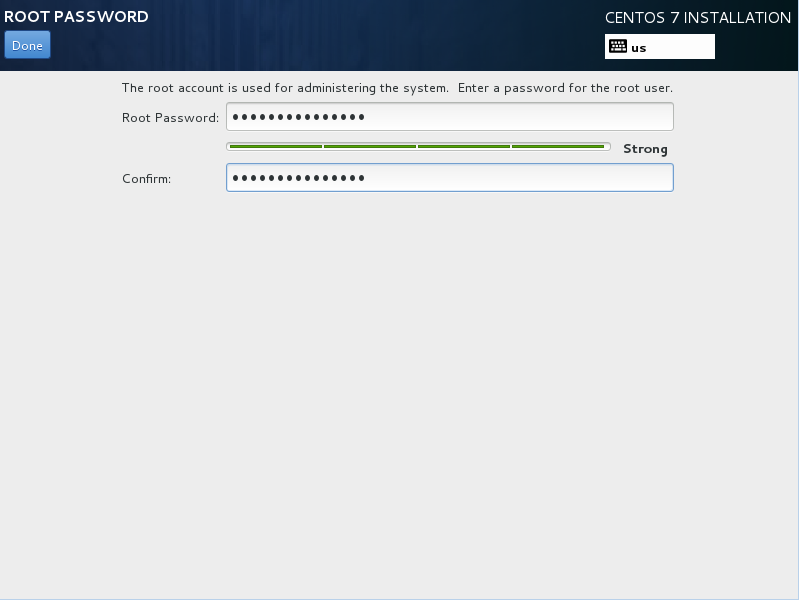 Fig 25:Setting the root password