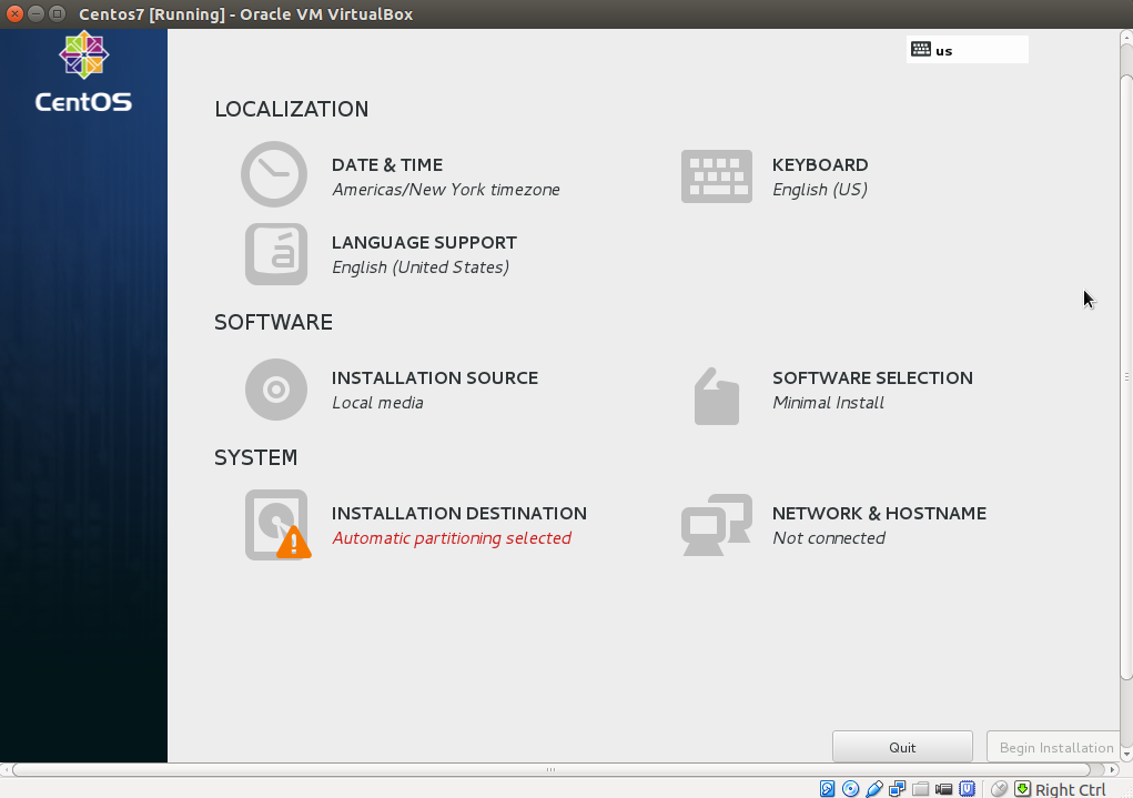 Fig 19:Installing CentOS 7