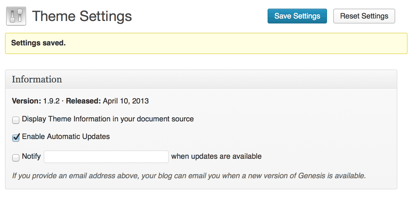 Before: Misaligned metaboxes and notifications