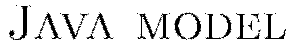 \textsc{Java model}