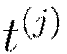 t^{(j)}