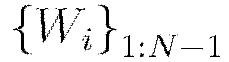 \left\{W_i\right\}_{1:N-1}