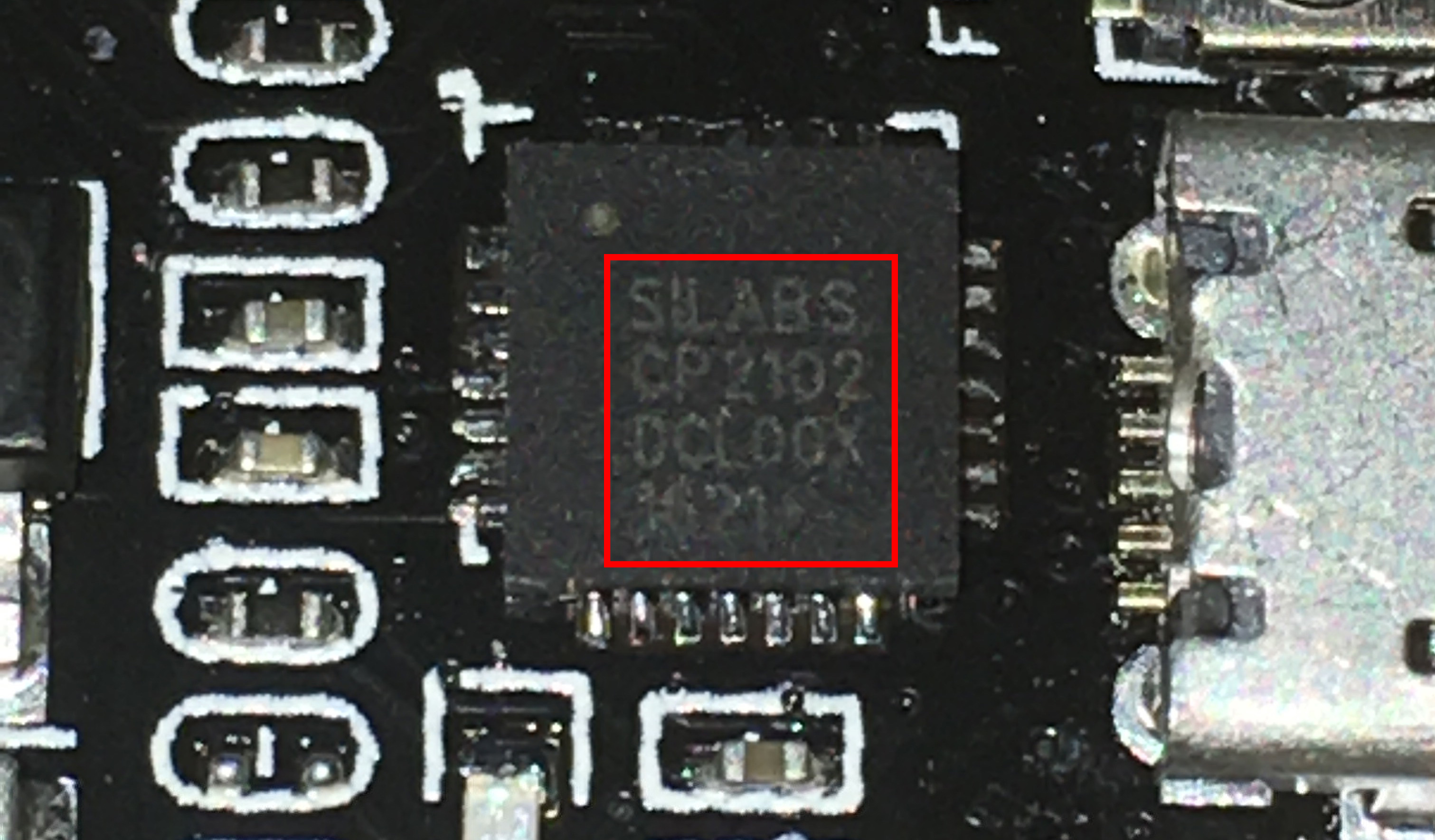 NodeMCU with a Silabs CP2102