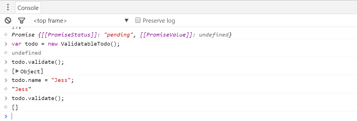 No more validation errors