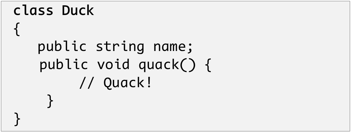 Example of a static type