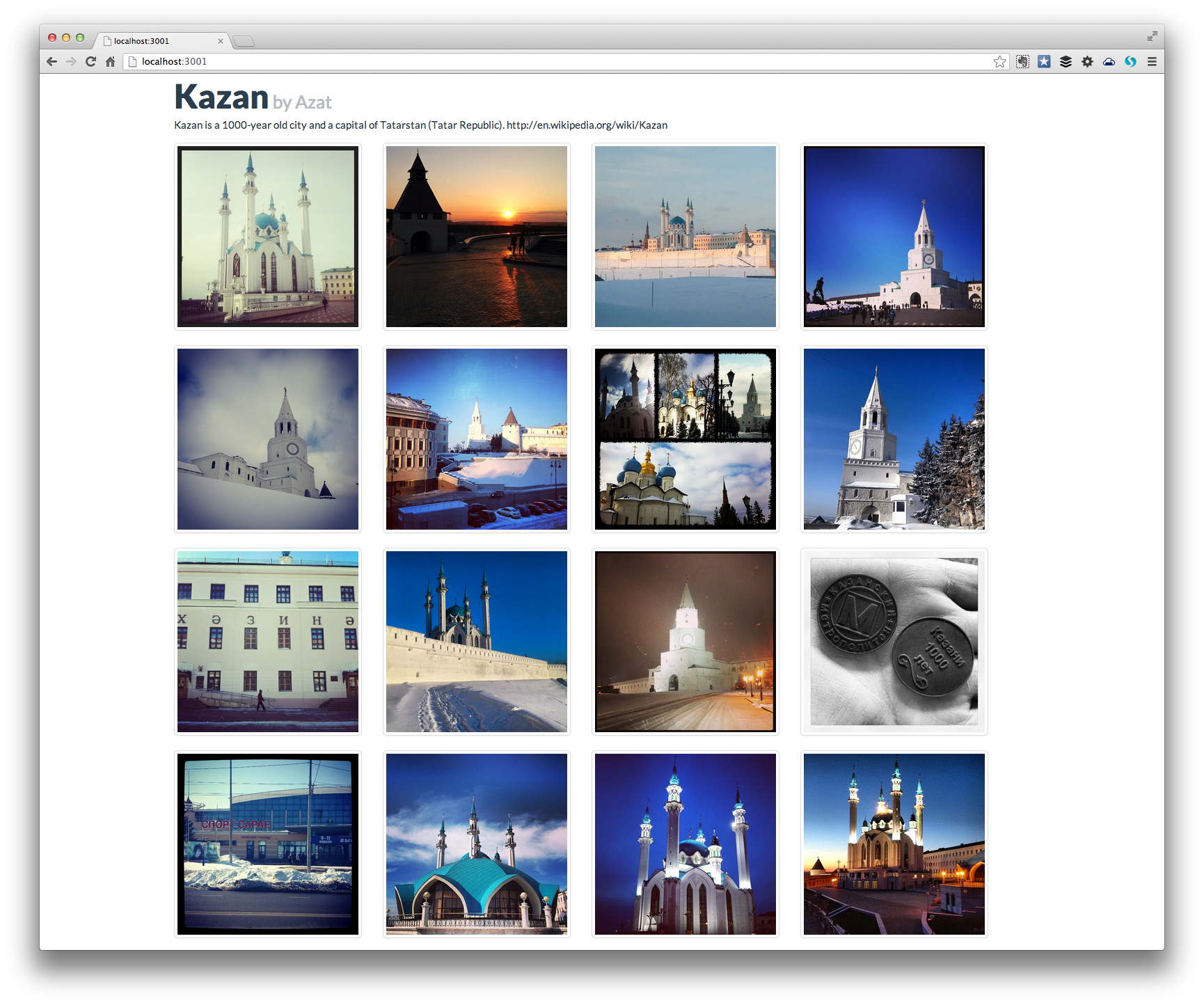 Instagram Gallery: Storify API + Node.js = <3