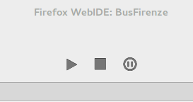 I bottoni del WebIde