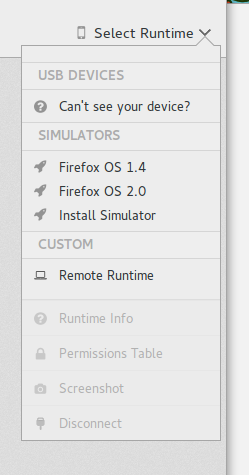 Le versioni del simulatore installate