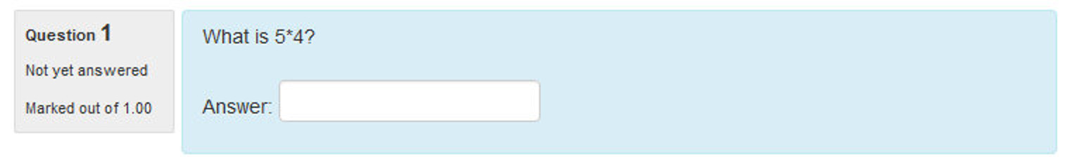 Figure 8-10 A numerical question