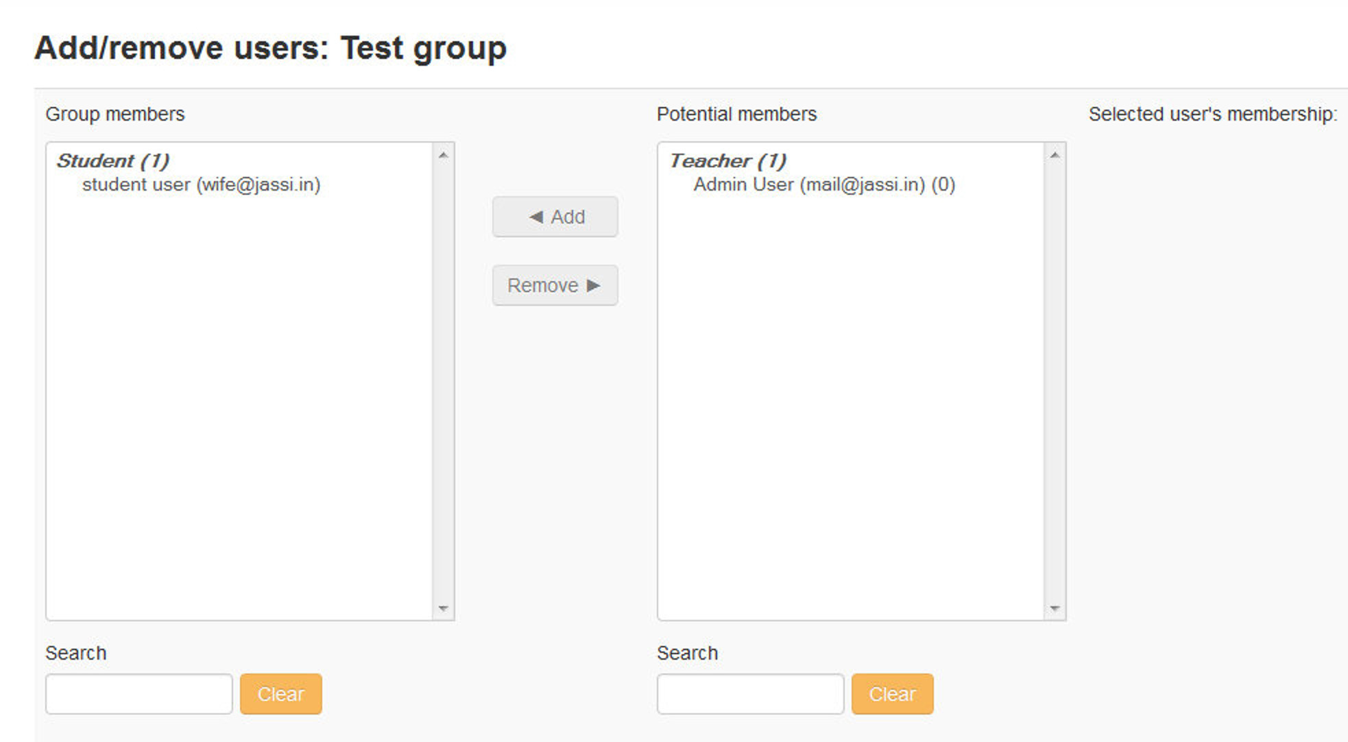 Figure 5-6 Adding/Removing users
