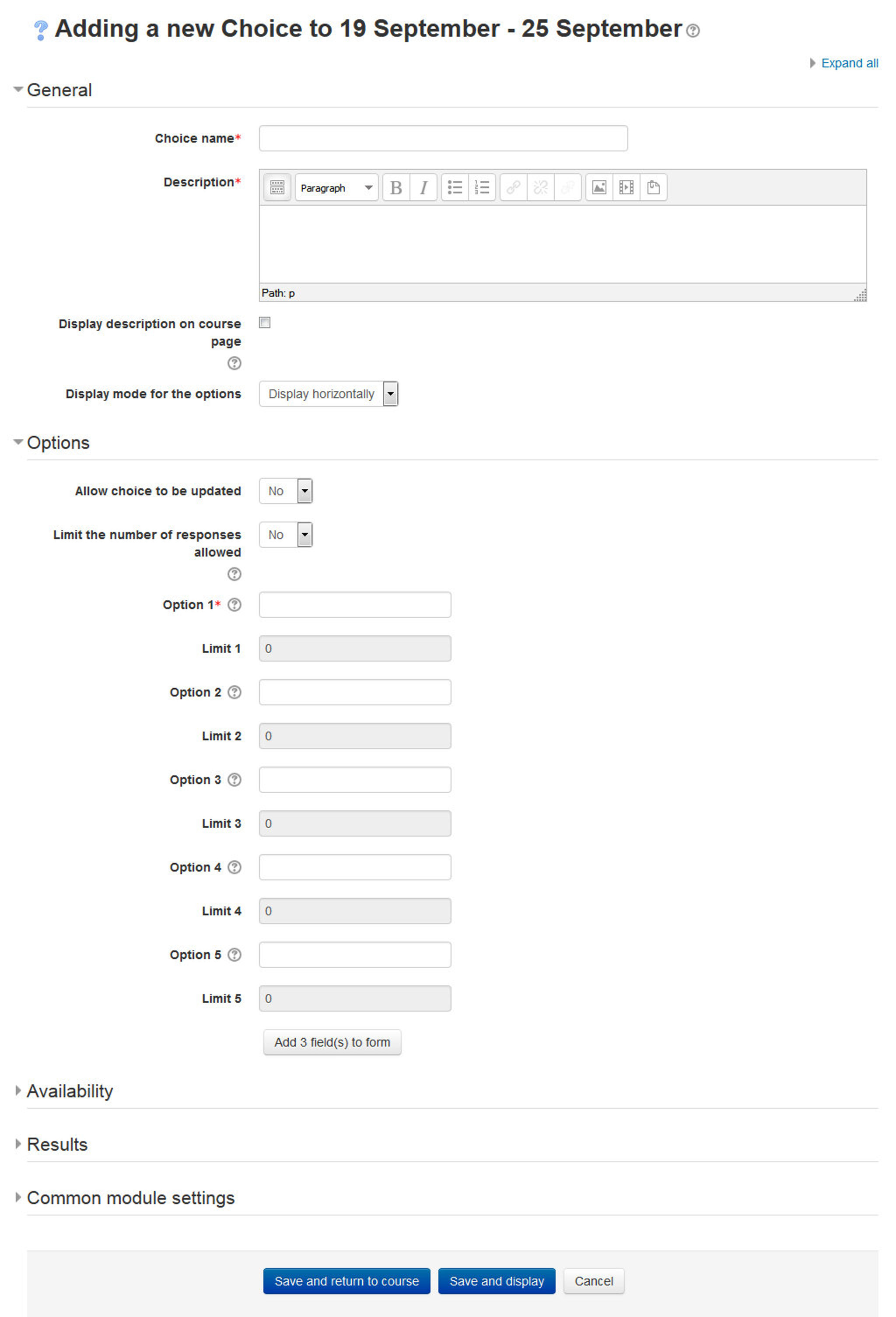 Figure 16-3 Adding a choice activity