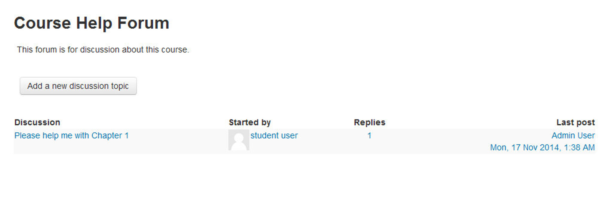 Figure 7-7 Viewing a forum
