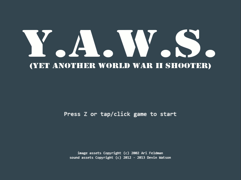 pressing Z returns you to the Main Menu