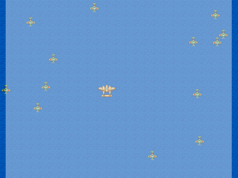 enemy spawn area and movement range in white