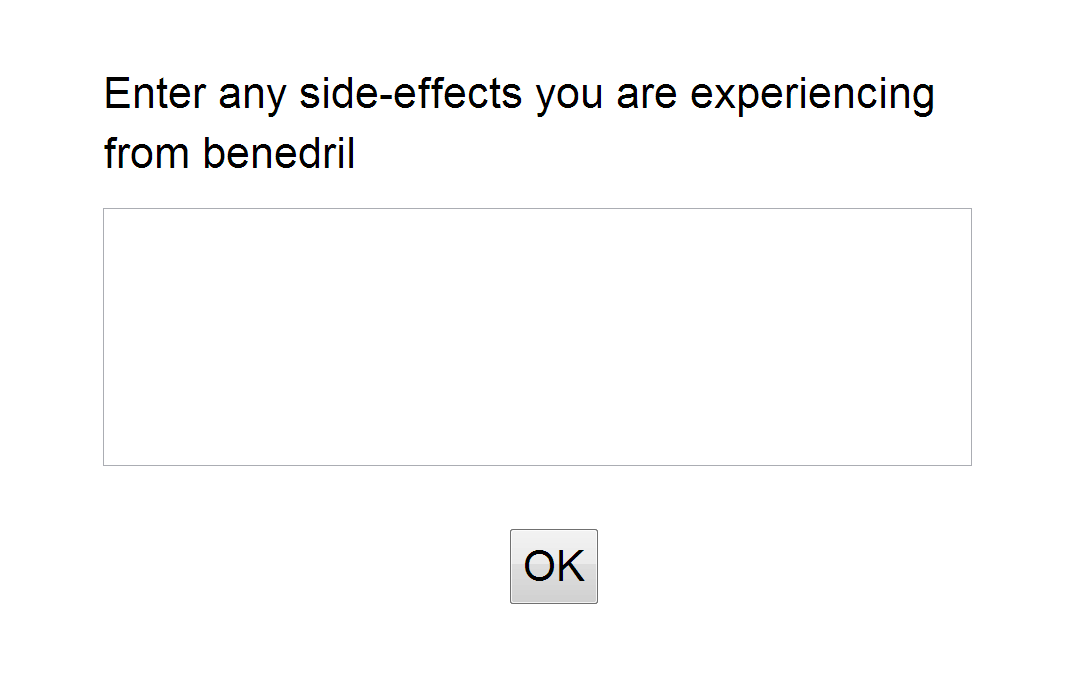 Question with `largeinput()` field with default settings.