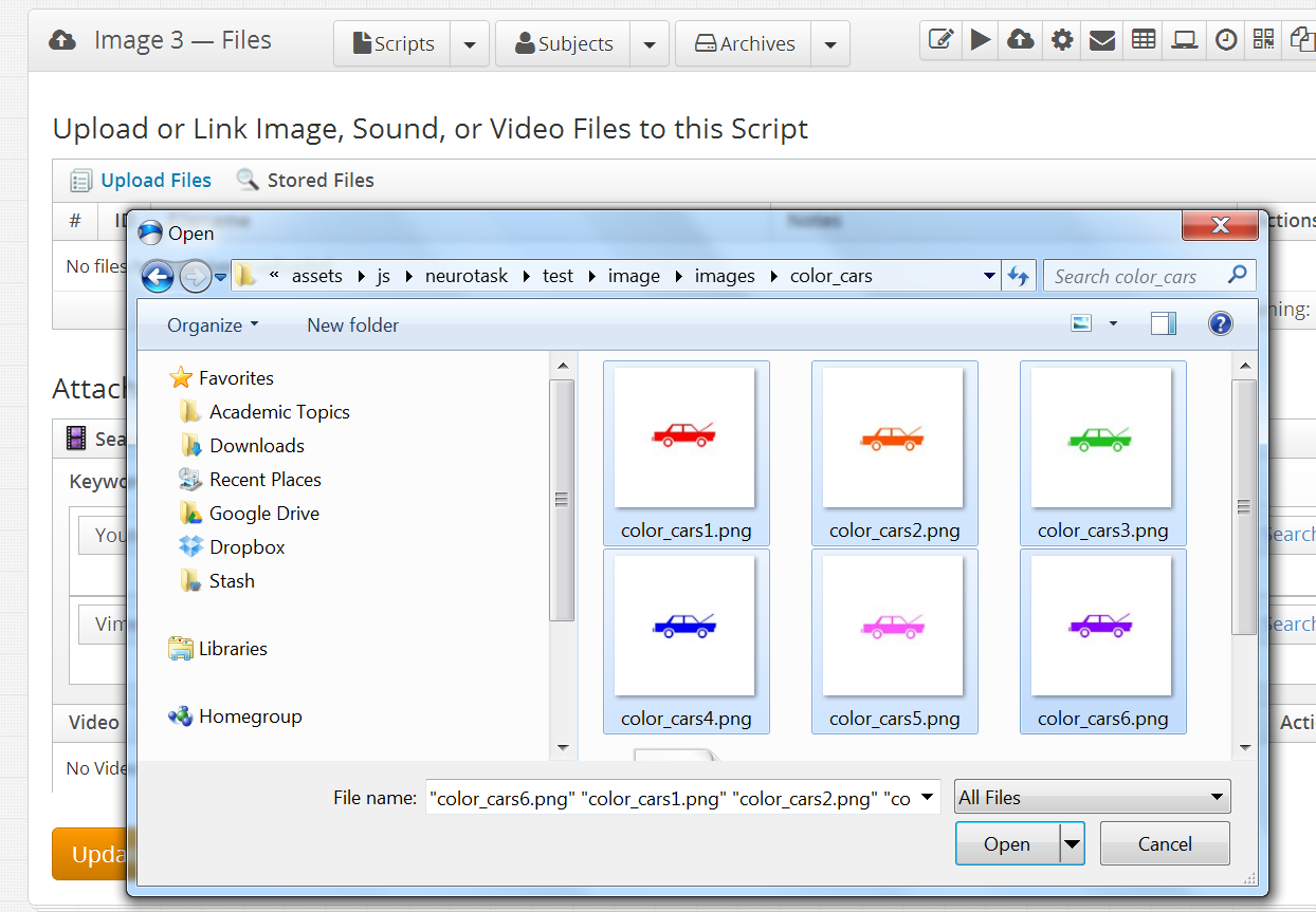 If you hold the Ctrl-Key, you can select multiple-files