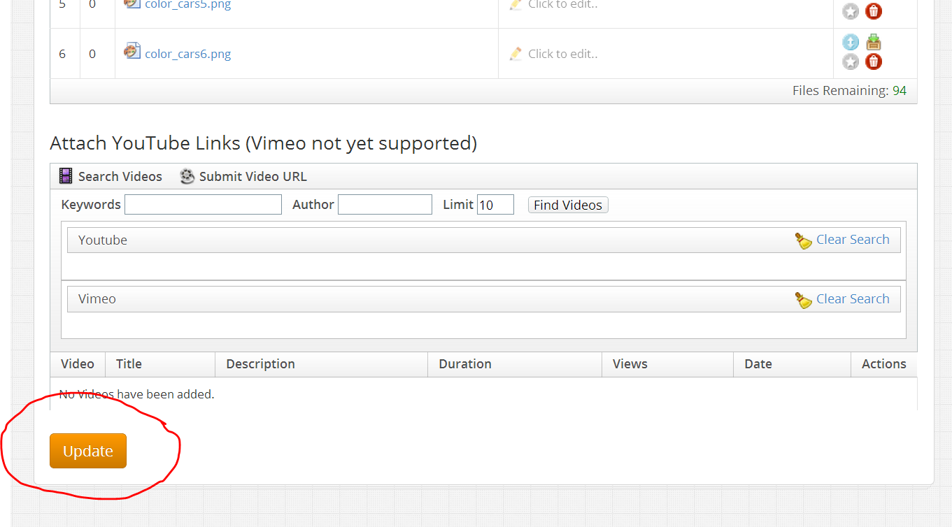 Click the Upload button to start the transfer