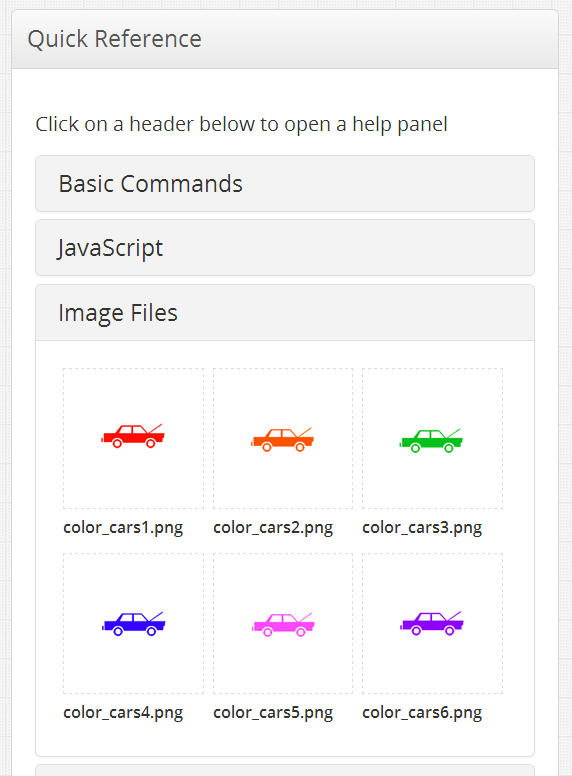 Image files are now uploaded and available to your script