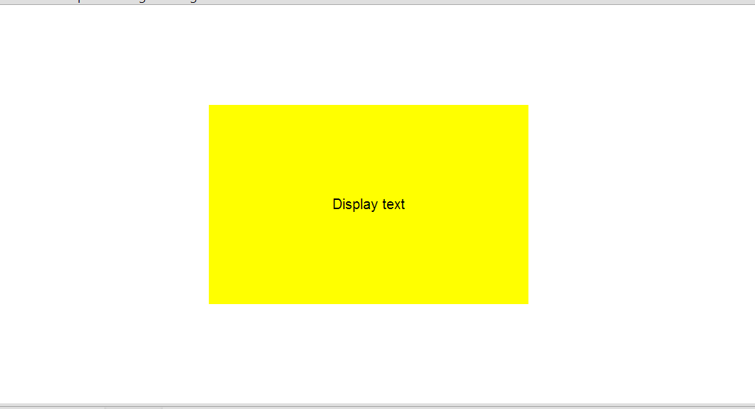 Yellow `Block` with text