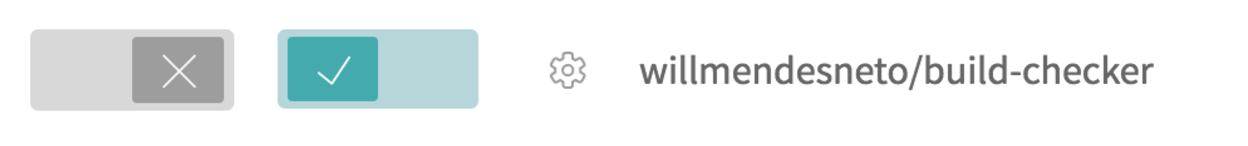 Ativando o webhook do travis