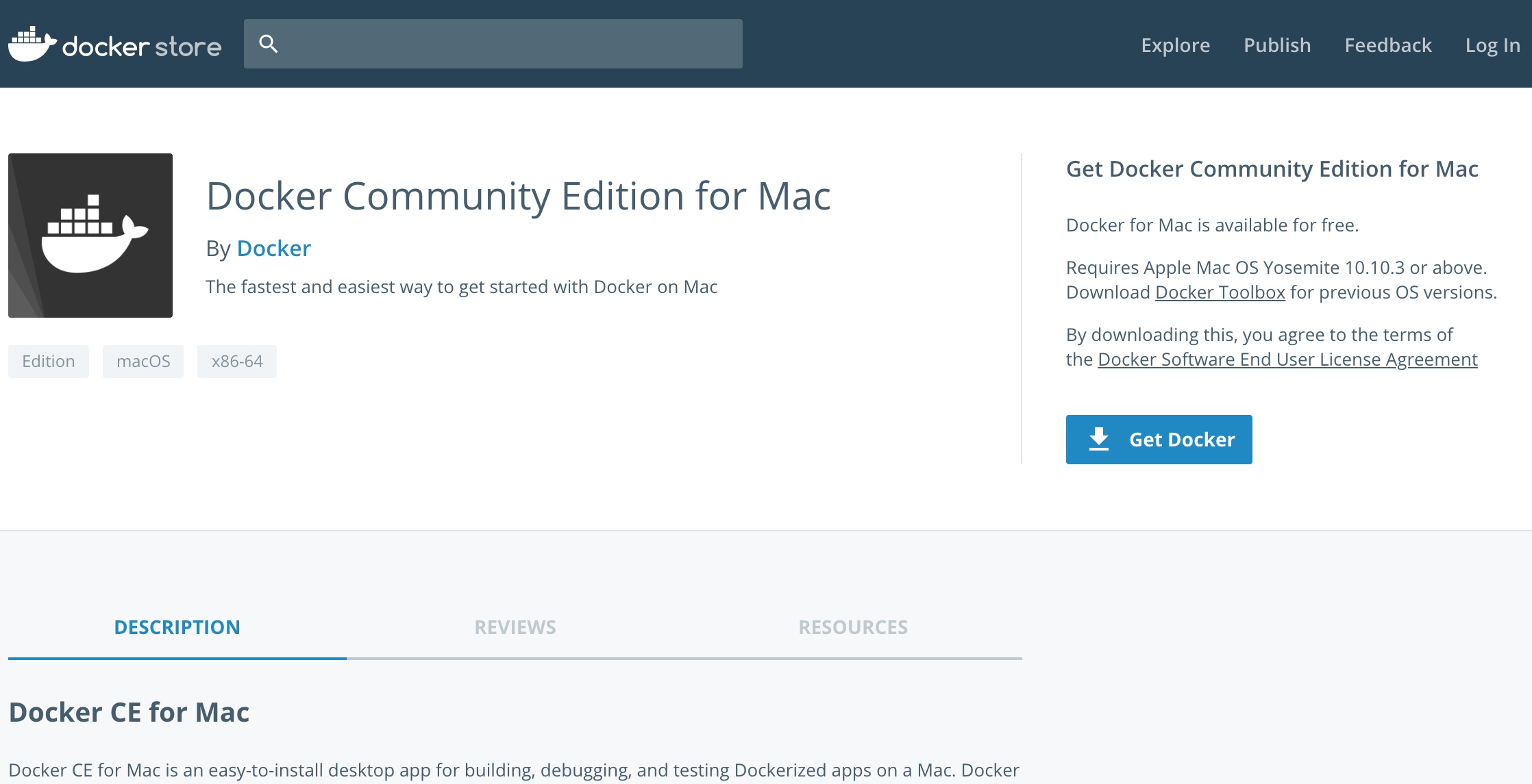 Docker macOS - Website Docker macOS